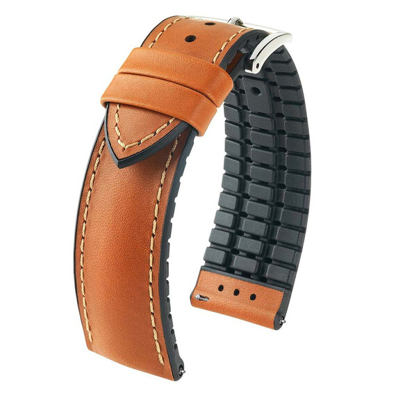 Řemínek Hirsch James zlatohnědý 20 L - 120/80, Verze: hnědá2, Šířka řemínku: 20, Šířka u spony: 18, Délka řemínku: L - 120/80 