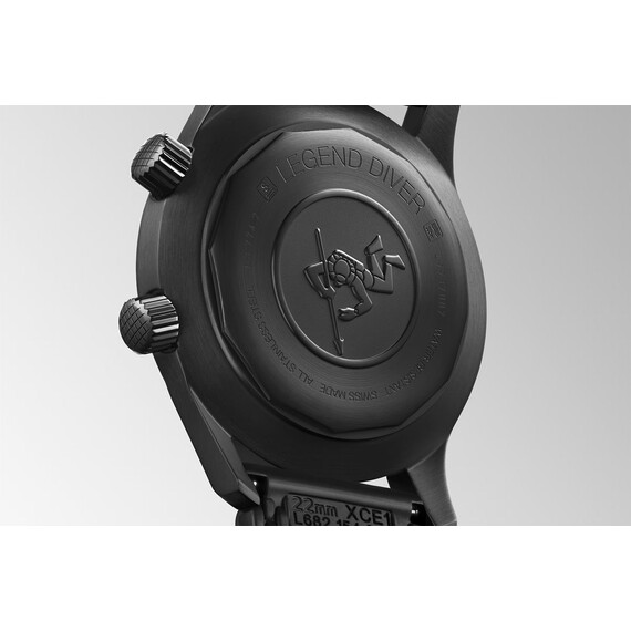 Pánské hodinky Longines Legend Diver Watch L3.774.2.50.9, Verze: černá , 2 image