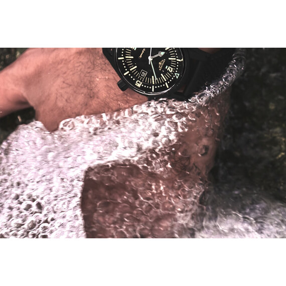 Pánské hodinky Longines Legend Diver Watch L3.774.2.50.9, Verze: černá , 10 image