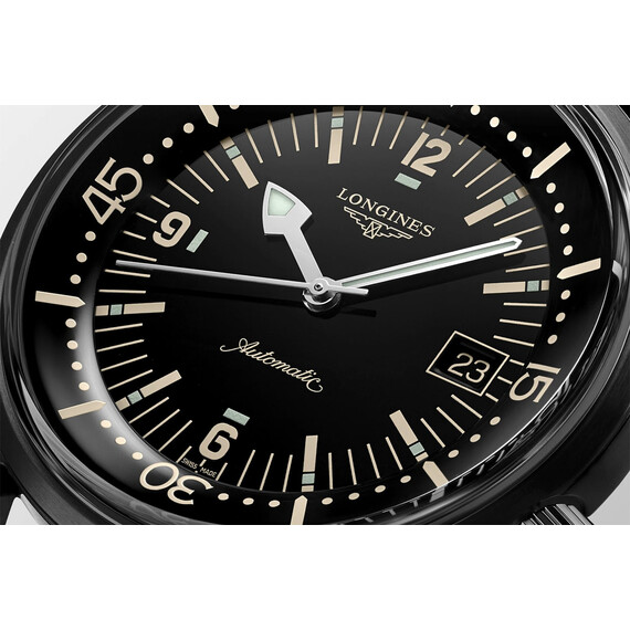 Pánské hodinky Longines Legend Diver Watch L3.774.2.50.9, Verze: černá , 5 image