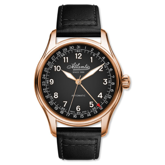 Pánské hodinky Atlantic Worldmaster Pointer Date 52782.44.63, Verze: růžové zlato 