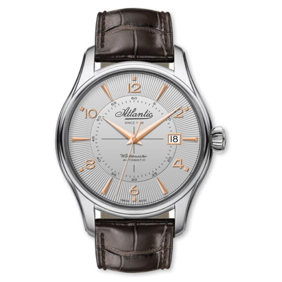 Pánské hodinky Atlantic Worldmaster 1888 Automatic 55750.41.25R, Verze: hnědá 