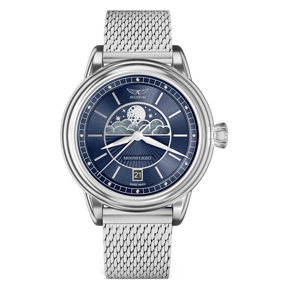 Dámské hodinky Aviator Douglas Moonflight V.1.33.0.255.5, Verze: modrá2 