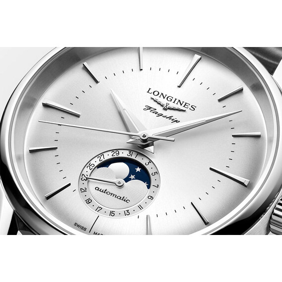 Pánské hodinky Longines Flagship Heritage L4.815.4.72.2, Verze: stříbrná , 4 image