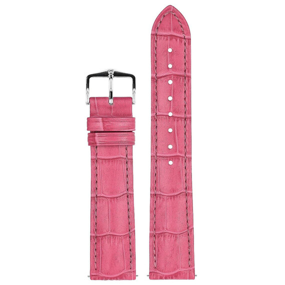 Řemínek Hirsch Duke růžový 14 M - 110/70, Šířka řemínku: 14, Šířka u spony: 12, Délka řemínku: M - 110/70 , 2 image