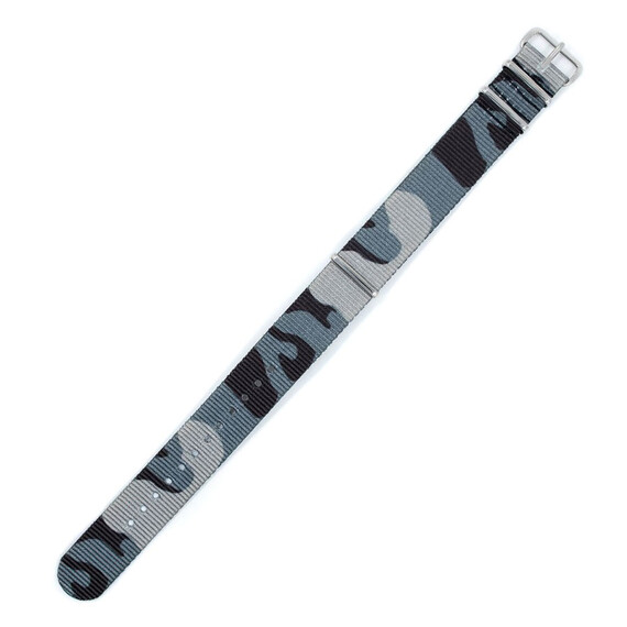 Řemínek Hirsch Rush šedý 18, Verze: šedá, Šířka řemínku: 18, Šířka u spony: 18 , 2 image