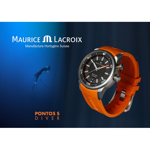 Hodinky Maurice Lacroix Pontos S Diver PT6248-SS00L-330-J, Verze: oranžová , 4 image
