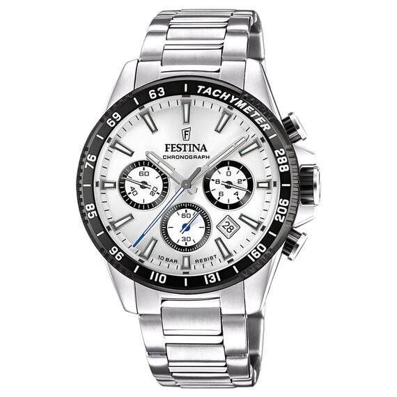 Pánské hodinky Festina Timeless Chronograph F20560/1, Verze: stříbrná 