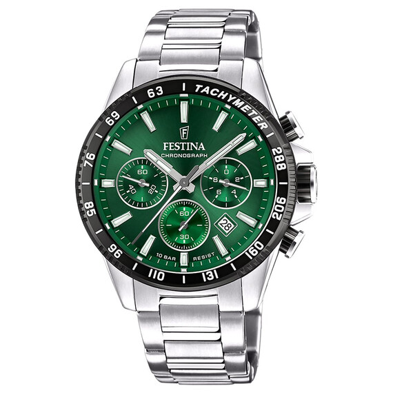 Pánské hodinky Festina Timeless Chronograph F20560/4, Verze: zelená 