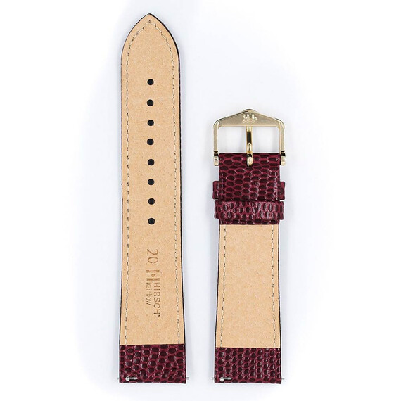 Řemínek Hirsch Rainbow bordó 14 M - 110/70, Verze: vínová, Šířka řemínku: 14, Šířka u spony: 12, Délka řemínku: M - 110/70 , 3 image