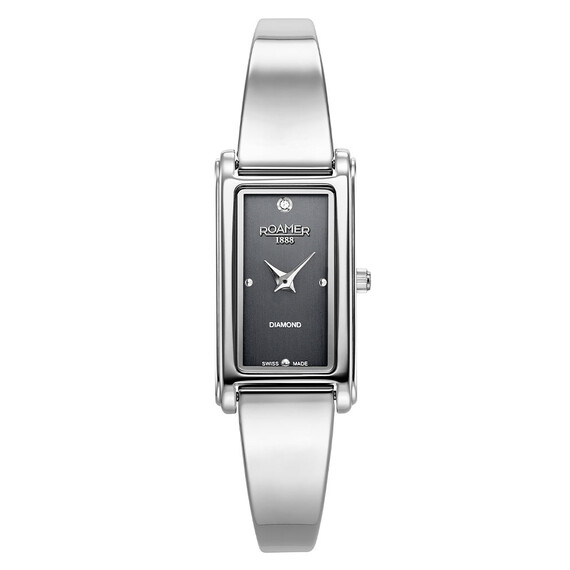 Dámské hodinky Roamer Elegance Diamond 866845 41 55 20, Verze: stříbrná 