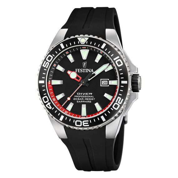 Pánské hodinky Festina Professional Diver F20664/3, Verze: černá 