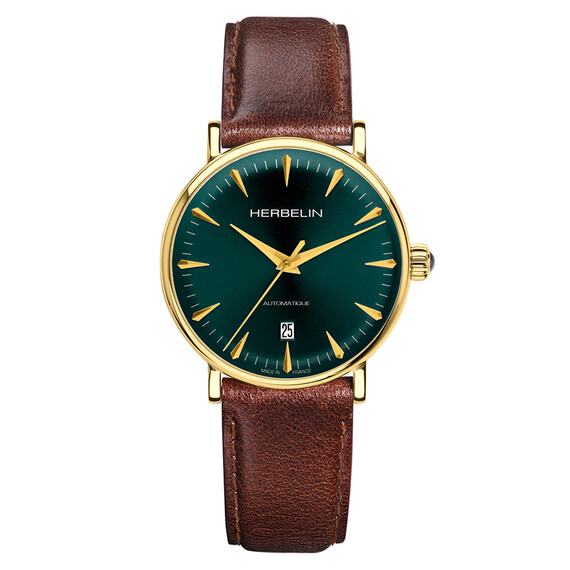 Pánské hodinky Herbelin Inspiration Automatic 1647P16BR, Verze: zelená 