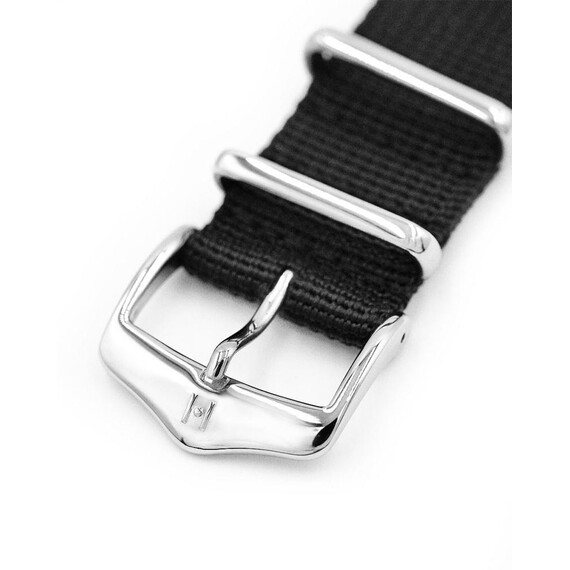 Řemínek Hirsch Rush Recycle černý 22 L - Nato 296, Verze: černá, Šířka řemínku: 22, Šířka u spony: 22, Délka řemínku: L - Nato 296 , 3 image