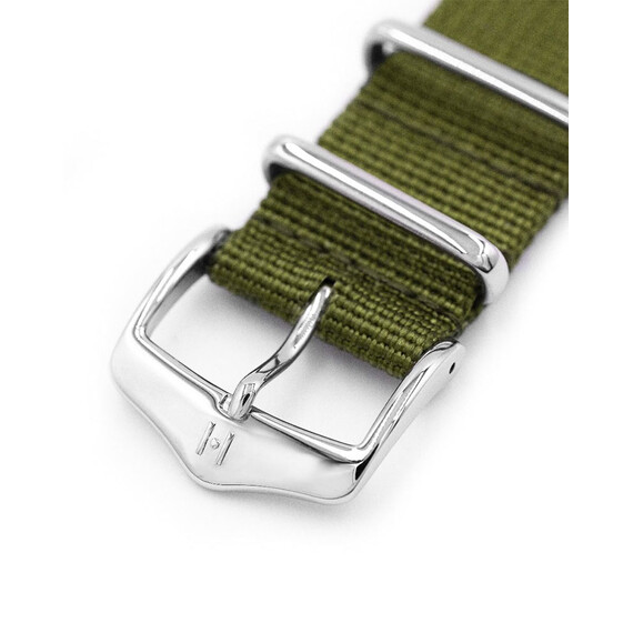 Řemínek Hirsch Rush Recycle zelený 22 L - Nato 296, Verze: zelená, Šířka řemínku: 22, Šířka u spony: 22, Délka řemínku: L - Nato 296 , 3 image