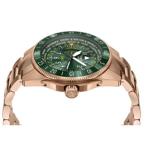 Pánské hodinky Aviator Airacobra GMT V.1.37.2.309.5, Verze: růžové zlato , 3 image
