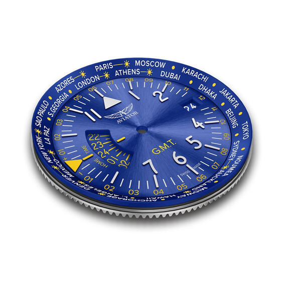 Pánské hodinky Aviator Airacobra GMT V.1.37.3.308.4, Verze: modrá2 , 5 image