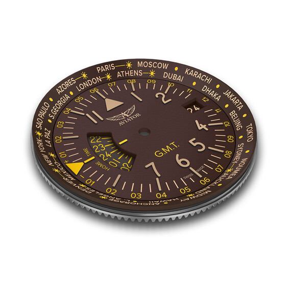 Pánské hodinky Aviator Airacobra GMT V.1.37.8.306.5, Verze: hnědá , 5 image