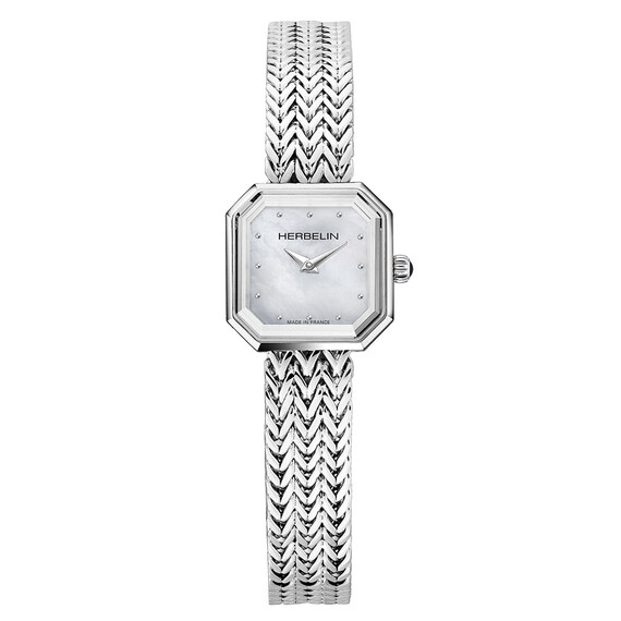 Dámské hodinky Herbelin Octogone 17436B19, Verze: stříbrná 