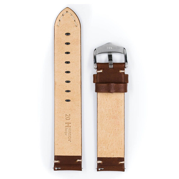 Řemínek Hirsch Ranger zlatohnědý 20 L - 120/80, Verze: hnědá2, Šířka řemínku: 20, Šířka u spony: 20, Délka řemínku: L - 120/80 , 3 image