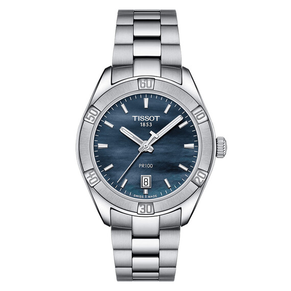 Dámské hodinky Tissot PR 100 Sport Chic Lady T101.910.11.121.00, Verze: modrá 