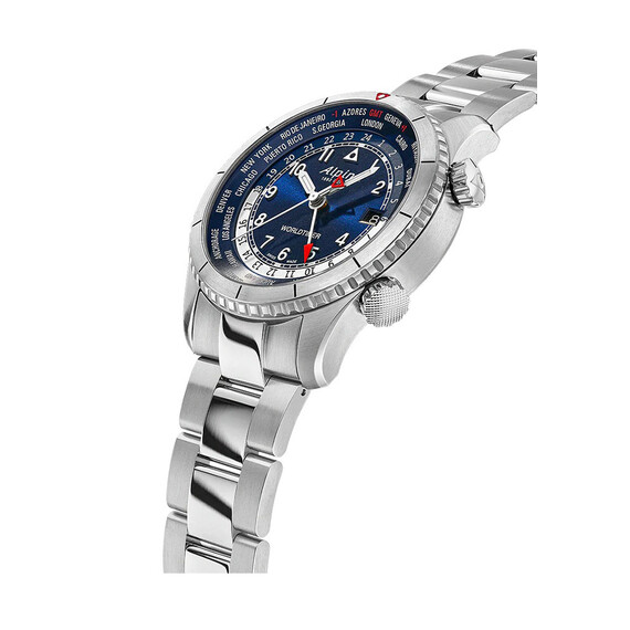 Pánské hodinky Alpina Startimer Pilot Quartz Worldtimer AL-255N4S26B, Verze: modrá , 3 image