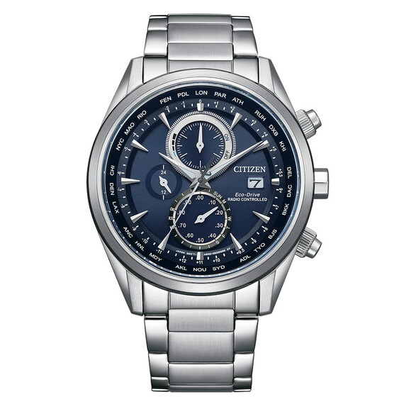 Pánské hodinky Citizen Radio Controlled Chronograph AT8260-85L, Verze: modrá 