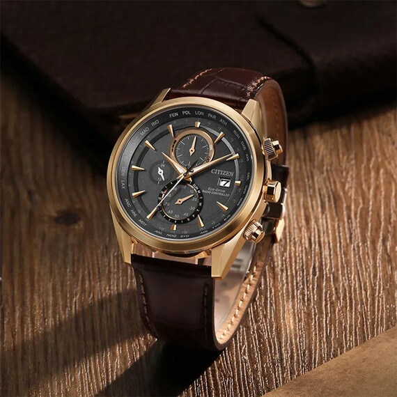 Pánské hodinky Citizen Radio Controlled Chronograph AT8263-10H, Verze: růžové zlato , 6 image