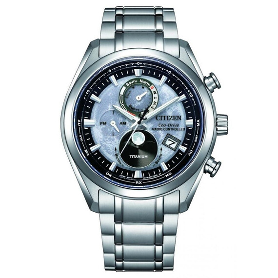 Pánské hodinky Citizen Tsukiyomi Moonphase BY1010-81H, Verze: šedá 