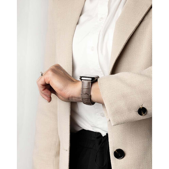 Řemínek Hirsch Duke taupe 20 L - 120/80, Šířka řemínku: 20, Šířka u spony: 18, Délka řemínku: L - 120/80 , 6 image