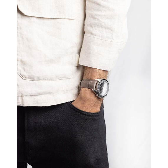 Řemínek Hirsch Duke taupe 20 L - 120/80, Šířka řemínku: 20, Šířka u spony: 18, Délka řemínku: L - 120/80 , 8 image