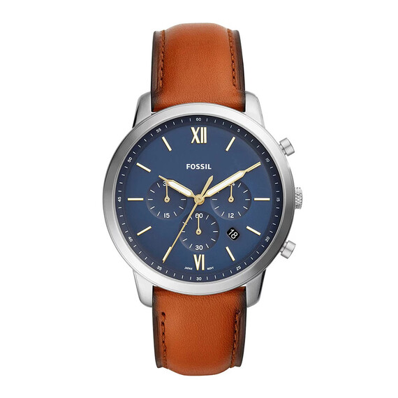 Pánské hodinky Fossil Neutra Chronograph FS5453, Verze: hnědá 