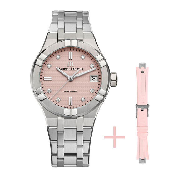 Dámské hodinky Maurice Lacroix Aikon Limited Summer Edition 35 mm AI6006-SS00F-550-E, Verze: růžová 