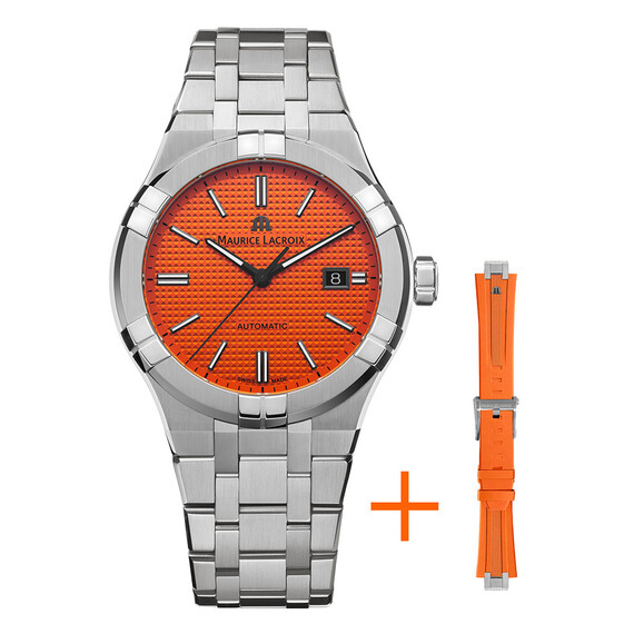 Pánské hodinky Maurice Lacroix Aikon Limited Summer Edition 42 mm AI6008-SS00F-530-E, Verze: oranžová 
