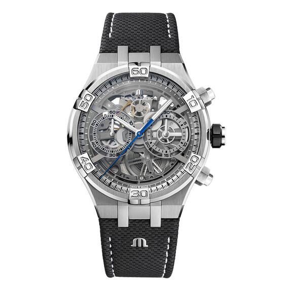 Pánské hodinky Maurice Lacroix Aikon Chronograph Skeleton AI6098-SS001-090-1, Verze: černá 