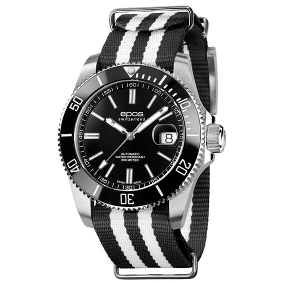 Pánské hodinky Epos Sportive Diver 3504.131.20.15.65, Verze: černá3 