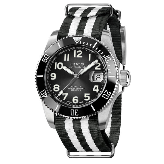 Pánské hodinky Epos Sportive Diver Titanium 3504.131.80.35.65, Verze: černá2 