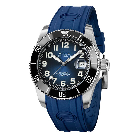 Pánské hodinky Epos Sportive Diver Titanium 3504.131.80.36.56, Verze: modrá3 