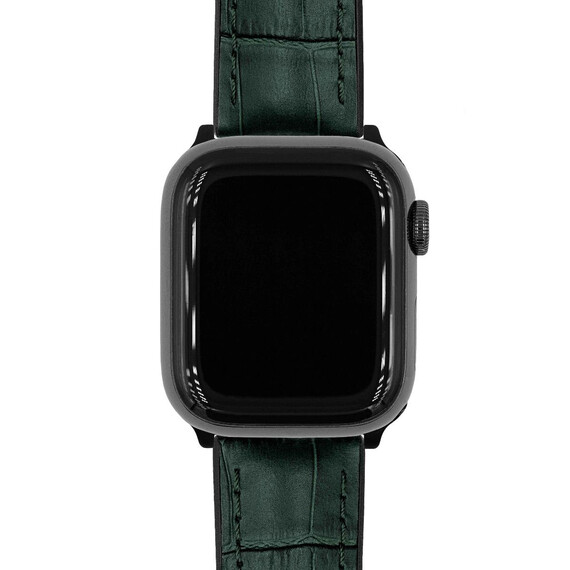 Řemínek Hirsch Paul zelený 22 L - 120/80, Verze: zelená, Šířka řemínku: 22, Šířka u spony: 20, Délka řemínku: L - 120/80 , 6 image