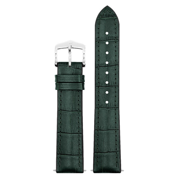 Řemínek Hirsch Paul zelený 20 L - 120/80, Verze: zelená, Šířka řemínku: 20, Šířka u spony: 18, Délka řemínku: L - 120/80 , 2 image