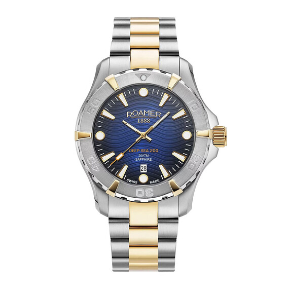 Pánské hodinky Roamer Deep Sea 200 860833 47 45 70, Verze: žluté zlato 