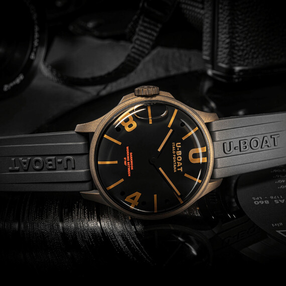 Pánské hodinky U-BOAT Darkmoon 44MM BK Brown Vintage 9548, Verze: hnědá2 , 3 image