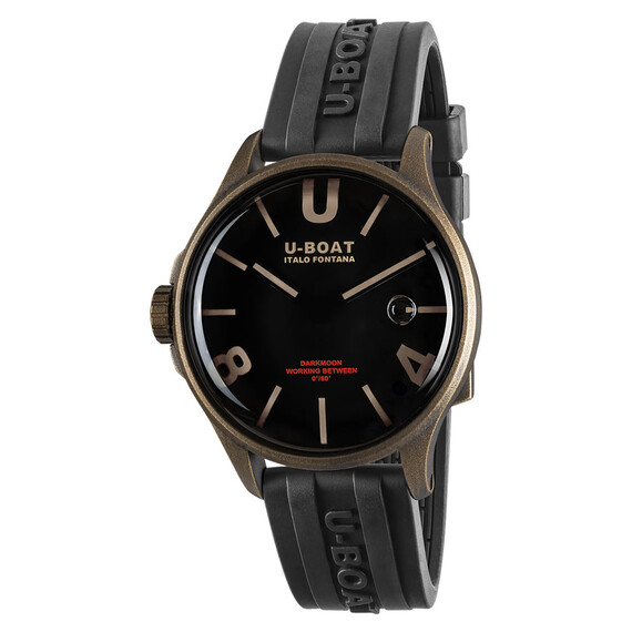 Pánské hodinky U-BOAT Darkmoon 40MM BK Brown Vintage 9549, Verze: hnědá2 