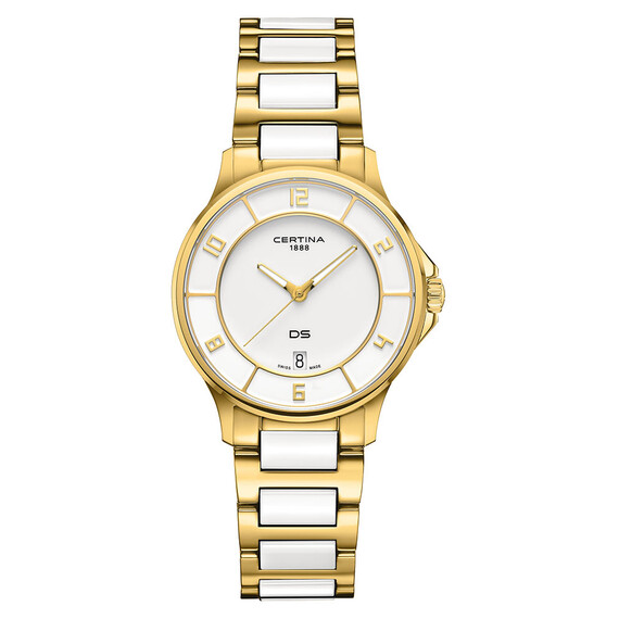 Dámské hodinky Certina DS-6 Lady C039.251.33.017.00, Verze: žluté zlato 