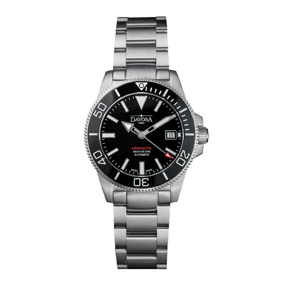 Pánské hodinky Davosa Argonautic 39 161.532.50, Verze: černá 