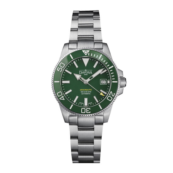 Pánské hodinky Davosa Argonautic 39 161.532.70, Verze: zelená 