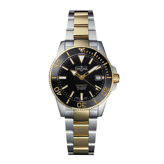 Pánské hodinky Davosa Argonautic 39 161.533.50, Verze: žluté zlato 