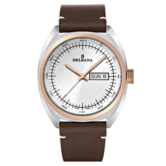 Pánské hodinky Delbana Locarno 53601.714.6.012, Verze: růžové zlato 