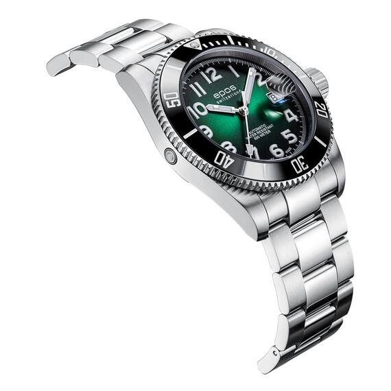 Pánské hodinky Epos Sportive Diver Titanium 3504.131.80.33.90, Verze: zelená , 3 image