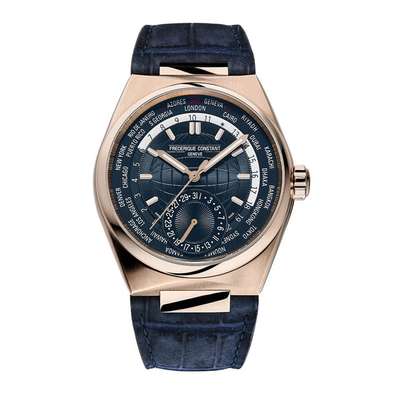 Pánské hodinky Frederique Constant Manufacture Highlife Worldtimer Limited Edition FC-718BL4NH9, Verze: růžové zlato 